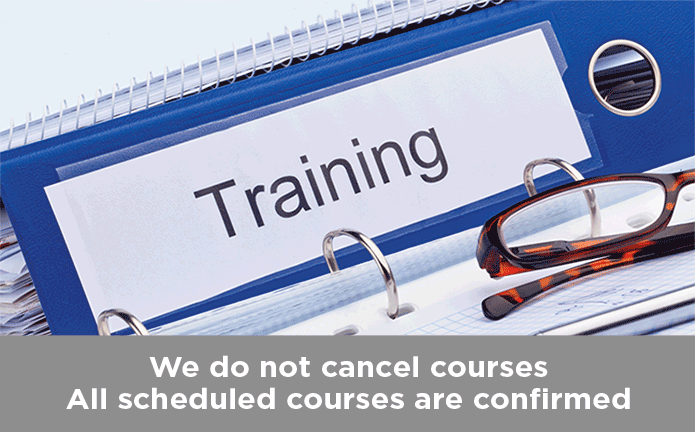 Al scheduled courses are confirmed.